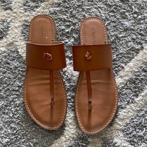 Merona tan leather sandals. Sz 8